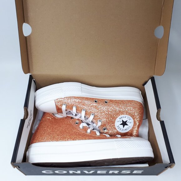 Converse Chuck Taylor All Star Lift Hi Platform Shoe Sneaker Clay Womens US Size - Picture 12 of 12